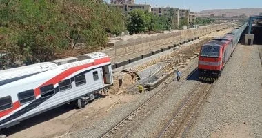 إصابة مواطن جراء حادث قطار في الفيوم