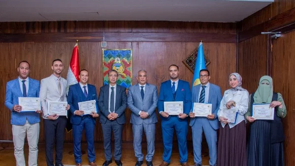تكريم أفضل رسائل ماجستير ودكتوراه في جامعة طنطا