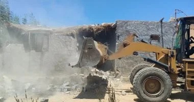 إزالة تعديات على أملاك الدولة بالإسماعيلية