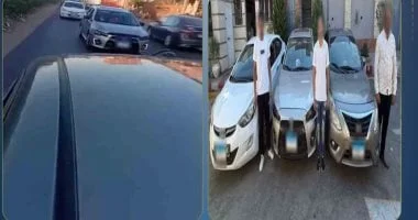 ضبط المتهمين بالاستعراض بسيارات في بحيرة