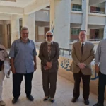 متابعة مديرة التعليم بالقاهرة لامتحان الهندسة الإعدادي