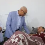 زيارة محافظ شمال سيناء للجرحى الفلسطينيين بمستشفى الشيخ زويد