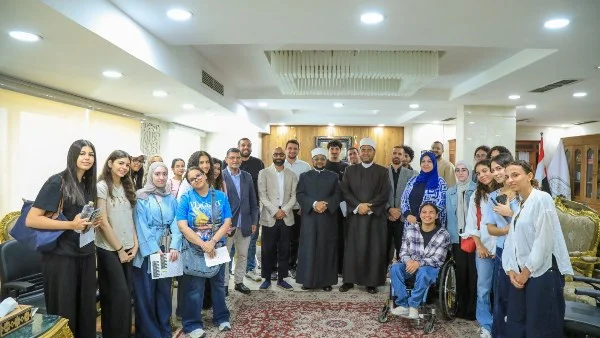 زيارة طلاب الجامعة الأمريكية لمجمع البحوث الإسلامية