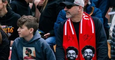جماهير ليفربول تدعم محمد صلاح في مران منتخب مصر