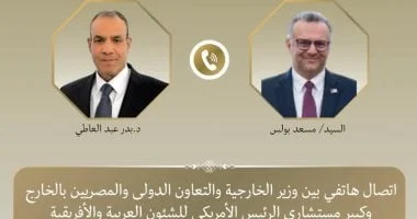 اتصال بين وزير الخارجية المصري وكبير مستشاري ترامب