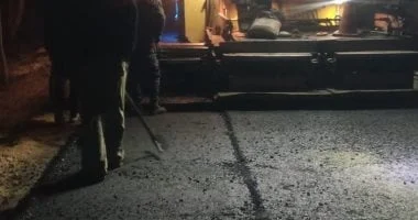 انتهاء رصف طريق "نهطاى ـ كفر الديب" بالغربية