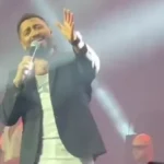 تامر حسني يدعم المنتخب في احتفالية كأس العالم