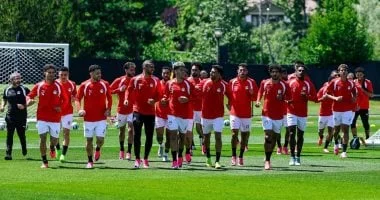 منتخب مصر يستعد لمواجهة بلجيكا في سياتل