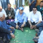 زيارة وزير الري لنهر السعيدية في أبو حماد