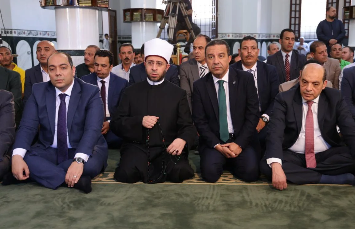 افتتاح المسجد القبلي في منوف بمناسبة عيدها القومي 120