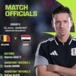 رامون أباتي يقود مباراة مصر وبلجيكا في مونديال 2026