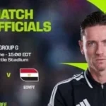 طاقم تحكيم برازيلي للمباراة المنتظرة بين مصر وبلجيكا