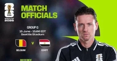 طاقم تحكيم برازيلي للمباراة المنتظرة بين مصر وبلجيكا