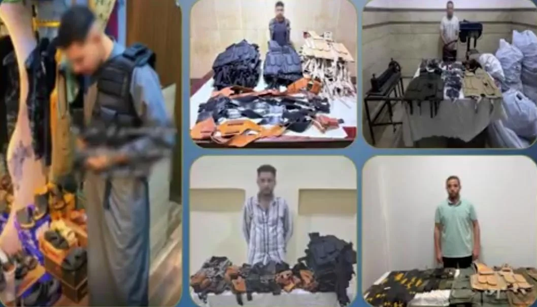 سقوط شبكة تصنيع سترات واقية في الجيزة