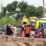إصابة عروسين واثنين آخرين في حادث تصادم بالغربية