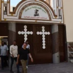 زيارة محافظ أسوان لكنيسة الشهيد مارجرجس بكوم أمبو