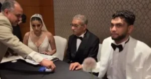 زفاف نجل الفنان سيد رجب يتألق بحضور الأهل والأصدقاء