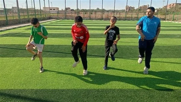 تدريبات رياضية لذوي الإعاقة البصرية في الوادي الجديد