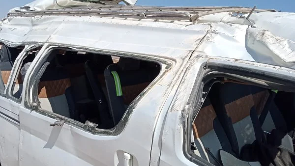 أسماء المصابين في حادث تصادم ميكروباص وسيارة نقل