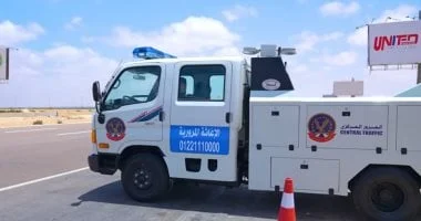 الإغاثة المرورية على طريق الساحل