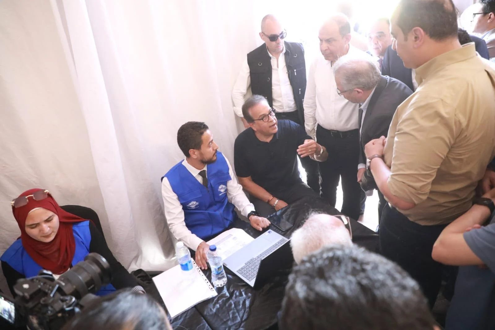 وزير الصحة يشهد تسجيل المواطنين في التأمين الصحي الشامل