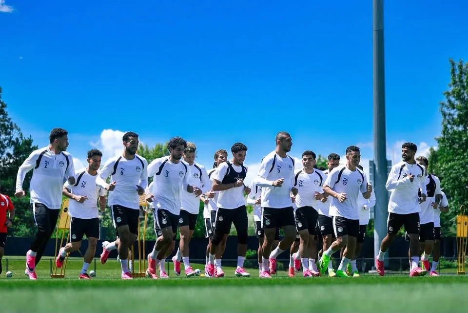 منتخب مصر يتدرب على ملعب Husky Ballpark استعدادًا لبلجيكا