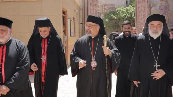زيارة البطريرك الأنبا إبراهيم إسحق إلى أبوقرقاص