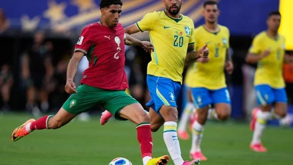 أشرف حكيمي: التعادل مع البرازيل نتيجة مرضية