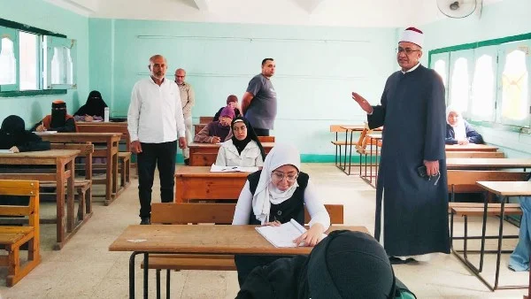 متابعة امتحانات الثانوية الأزهرية في كفر الشيخ