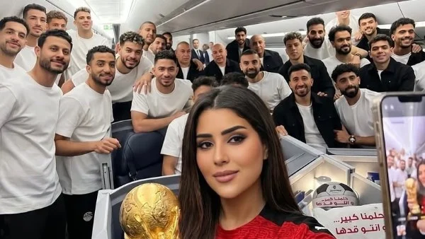 أيتن عامر تدعم منتخب مصر في مواجهة بلجيكا