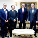 زيارة وزير المالية لاستوديو نجيب محفوظ وماسبيرو