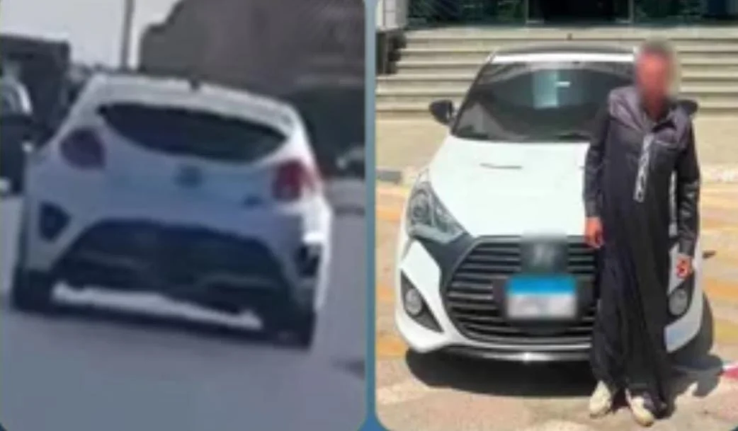 ضبط قائد سيارة طمس لوحاتها بالجيزة