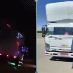 سائق نصف نقل يقود عكس الاتجاه في المنيا