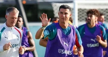 إخلاء تدريبات منتخب البرتغال بسبب عاصفة رعدية