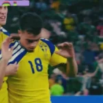 ياسين العياري يسجل هدفاً مميزاً لتقدم السويد على تونس