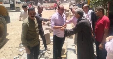 استكمال رصف شارع ناهيا ببولاق الدكرور