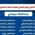 توفير المصل المضاد للدغات الثعابين والعقارب بسوهاج