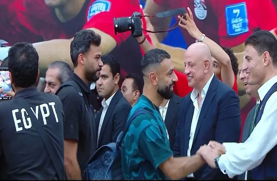 احتفاء حزب الحرية المصري باستقبال المنتخب الوطني