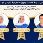 طلاب WE الوادي الجديد يحصلون على المركز الرابع بالجمهورية