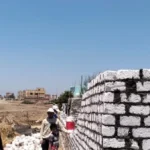 إزالة بناء مخالف في قرية الرضوان ببورسعيد