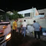 حملة ليلية لرفع الإشغالات في بيلا كفرالشيخ