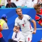 شيلدروب يسجل هدف النرويج ضد إنجلترا بدور الـ 8 لكأس العالم