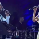 مايا دياب تتفاعل مع معجبها في حفلها بتركيا