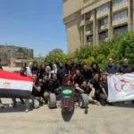 سيارة سباق كهربائية من جامعة عين شمس تتأهب للسباق