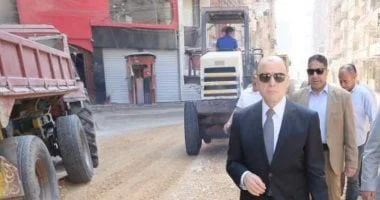تطوير ورفع كفاءة شارع الجلاء بالمحلة الكبرى