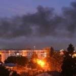 ضربة روسية تؤدي لانهيار جزئي لمبنى سكني بأوكرانيا