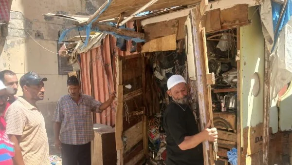 حملة لإزالة الإشغالات في ضواحي بورسعيد