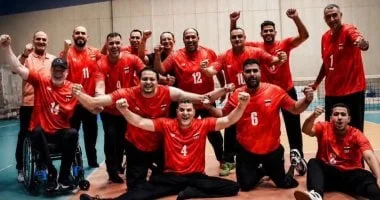 منتخب مصر للكرة الطائرة جلوس يتأهل لدور الثمانية