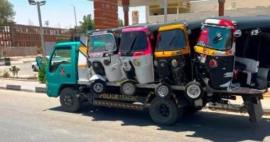 تحويل نظام التوك توك في أسوان لتحقيق الانضباط المروري