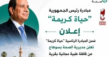 قافلة طبية مجانية في قرية الرياينة الحاجر بسوهاج